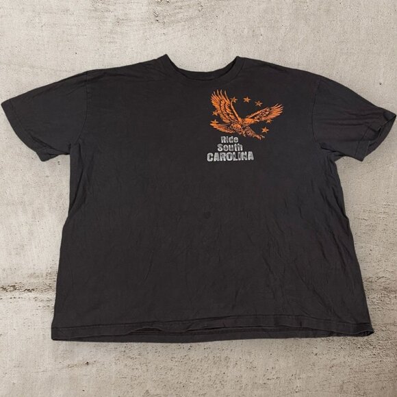 Vintage Harley Davidson T Shirt South Carolina Mens Size 2XL XXL Made in USA Y2K - Picture 1 of 8